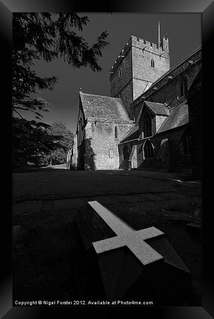 The cross Framed Print by Creative Photography Wales