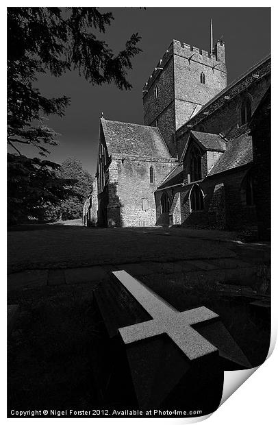 The cross Print by Creative Photography Wales