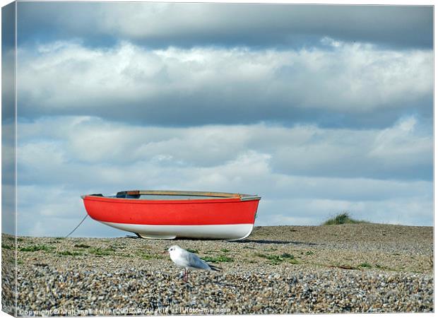 Waiting for the Tide Canvas Print by Marianne Fuller