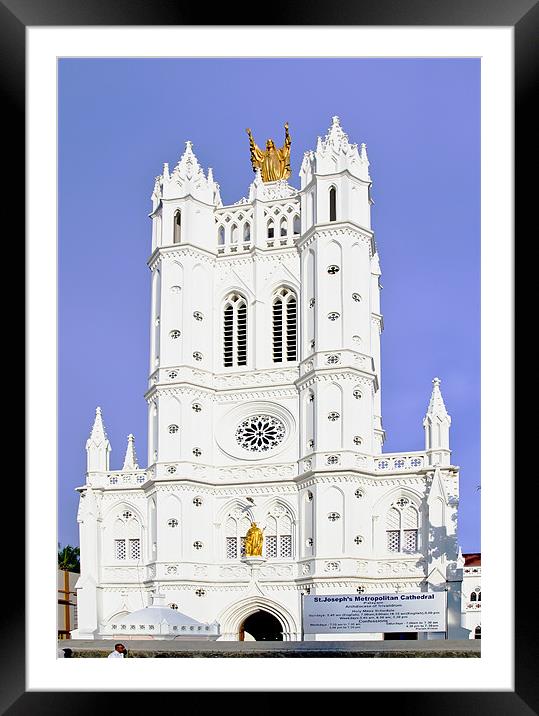 Cathedral Framed Mounted Print by Hassan Najmy