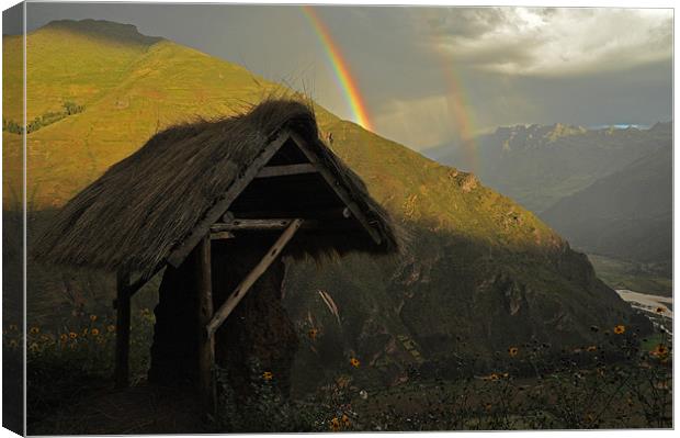 Peruvian Rainbow Canvas Print by cairis hickey