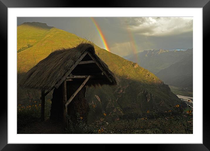 Peruvian Rainbow Framed Mounted Print by cairis hickey
