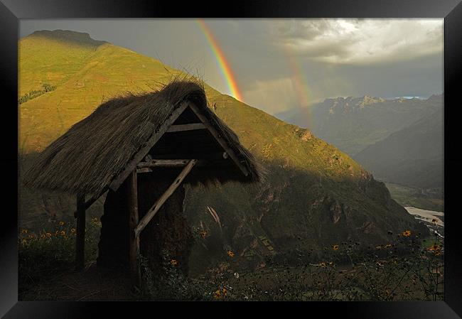 Peruvian Rainbow Framed Print by cairis hickey