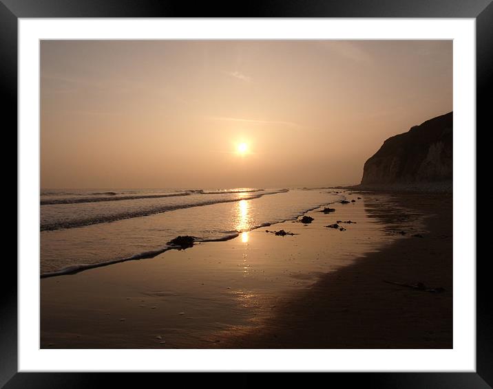 Romantic Sunset Framed Mounted Print by Sarah Couzens
