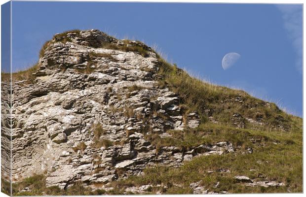 Moonlit day Canvas Print by Ian Middleton