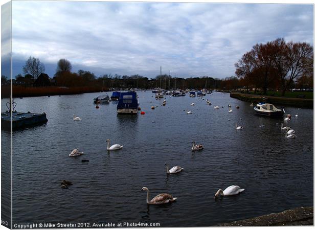 Christchurch Quay Canvas Print by Mike Streeter