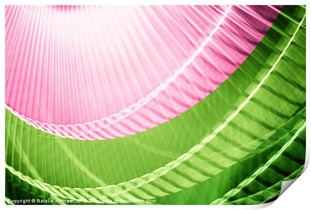 Pink and Green Abstract Wall Art Print by Natalie Kinnear