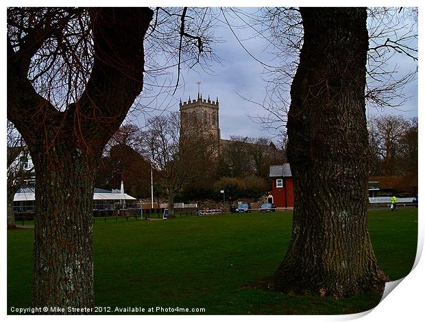 Christchurch Priory Print by Mike Streeter