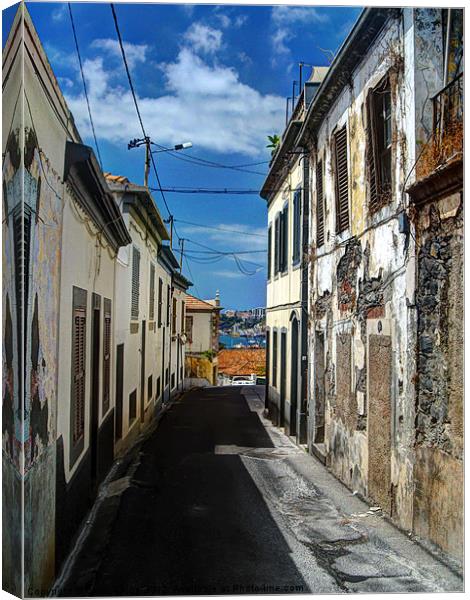 Funchal street Canvas Print by Colin Chipp
