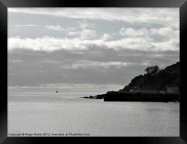 Almost Home to Newlyn Framed Print by Roger Butler