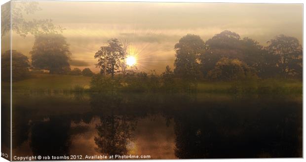 MORNING MIST Canvas Print by Rob Toombs