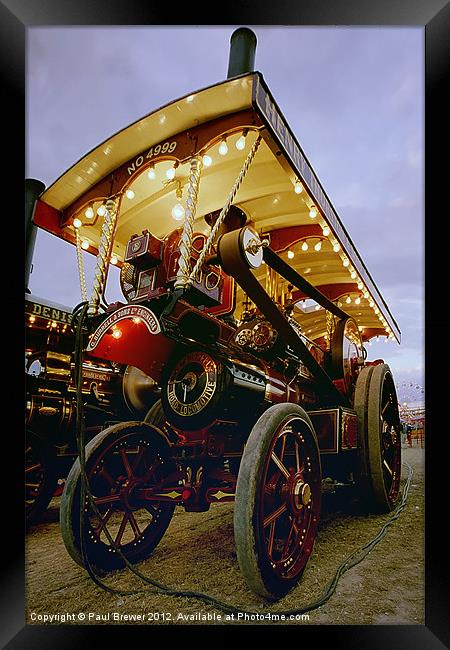 Burrell Showmans Engine 4999 Margaret Framed Print by Paul Brewer