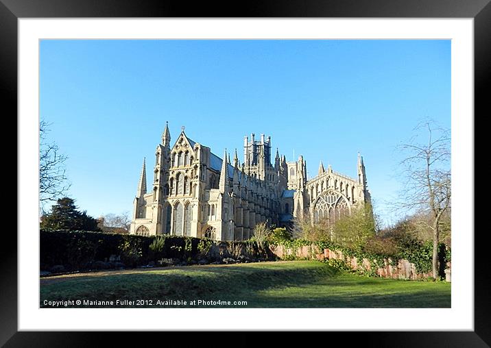 Ely Cathedral Framed Mounted Print by Marianne Fuller