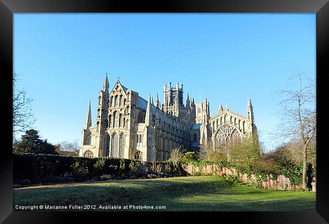 Ely Cathedral Framed Print by Marianne Fuller