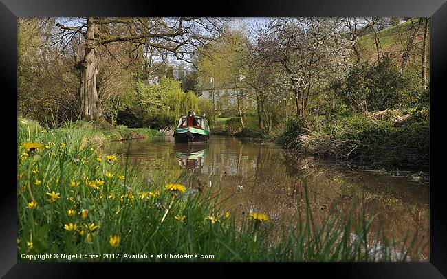Narrowboat on the Brecon Canal Framed Print by Creative Photography Wales