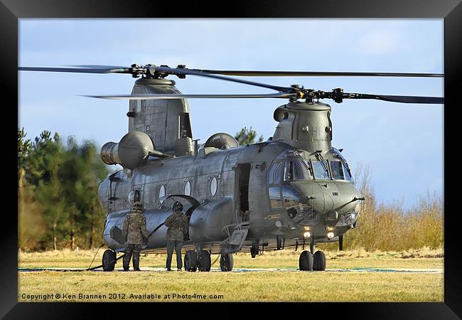 RAF Chinook refuelling Framed Print by Oxon Images