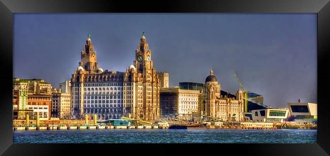 The city of liverpool Framed Print by sue davies