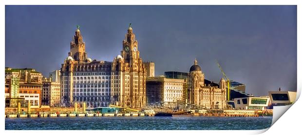 The city of liverpool Print by sue davies