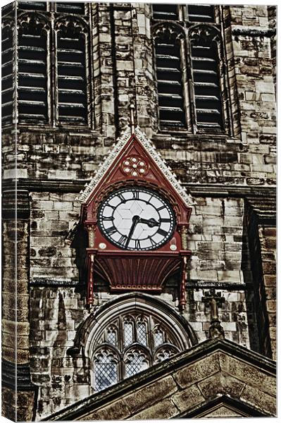 Cathedral Clock Canvas Print by John Ellis