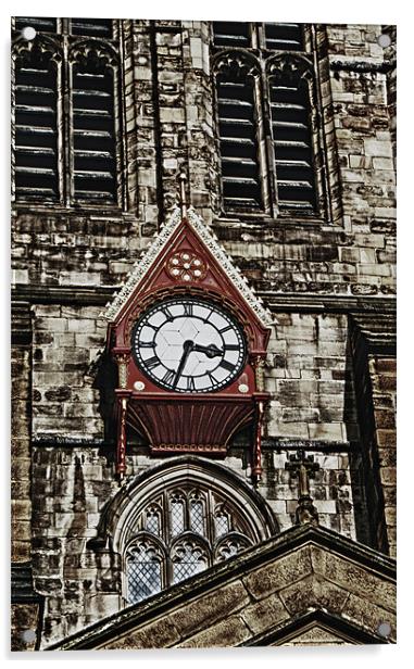 Cathedral Clock Acrylic by John Ellis