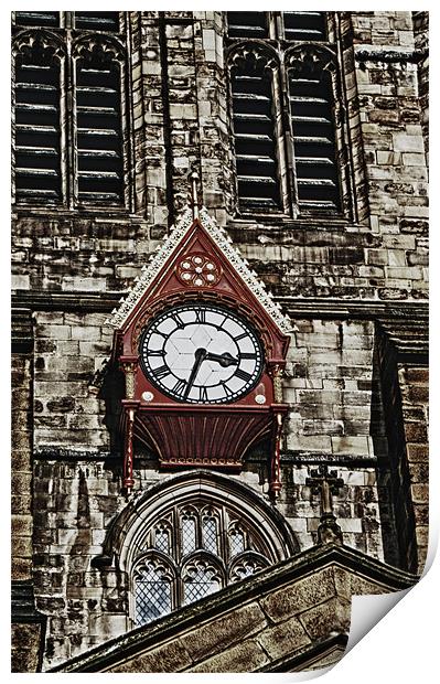 Cathedral Clock Print by John Ellis