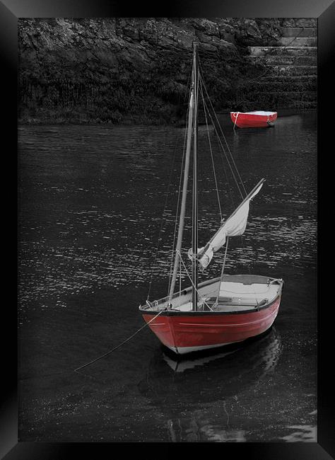 THE RED BOATS Framed Print by Anthony R Dudley (LRPS)