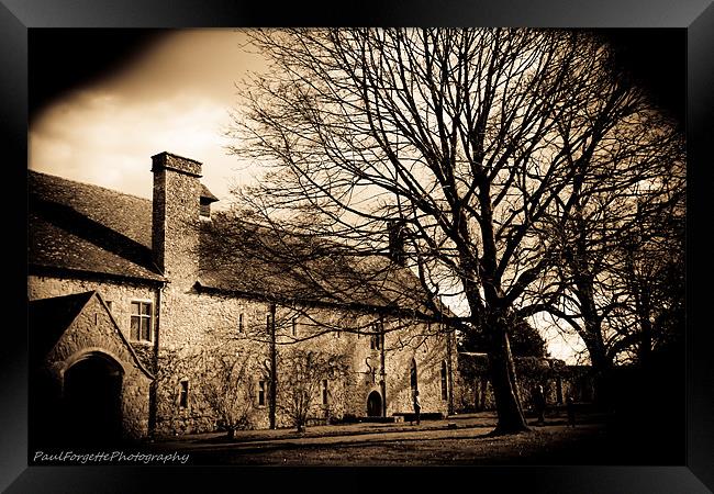 abbey house Framed Print by paul forgette