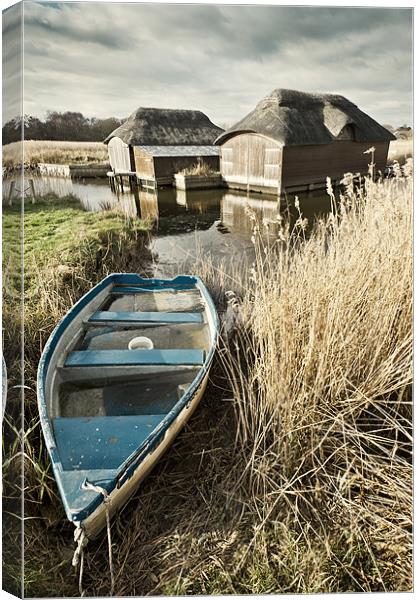 Boat at Hickling Canvas Print by Stephen Mole