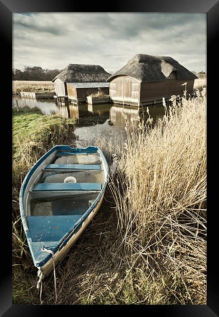 Boat at Hickling Framed Print by Stephen Mole