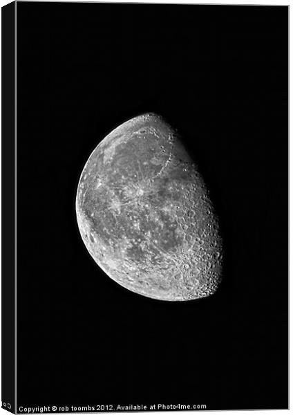 A MIDNIGHT MOON Canvas Print by Rob Toombs