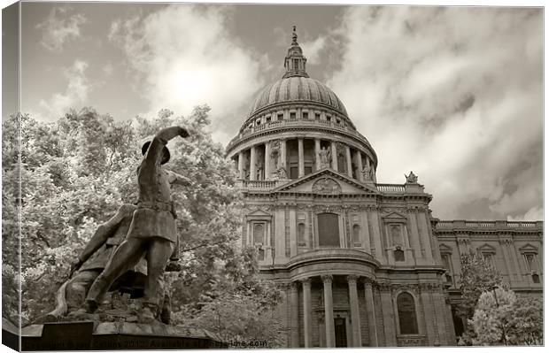 St Paul's Cathedral Canvas Print by Ian Collins