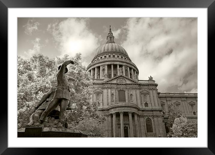 St Paul's Cathedral Framed Mounted Print by Ian Collins