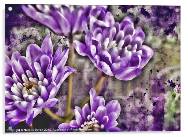 Textured Lilac Acrylic by Natalie Durell