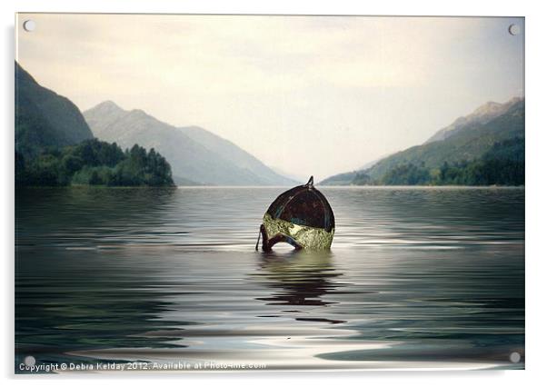 Viking Highlands Acrylic by Debra Kelday