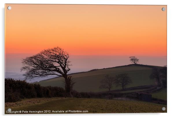 Raddon Sunset Acrylic by Pete Hemington