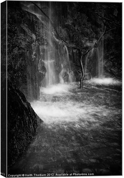 Waterfall Canvas Print by Keith Thorburn EFIAP/b