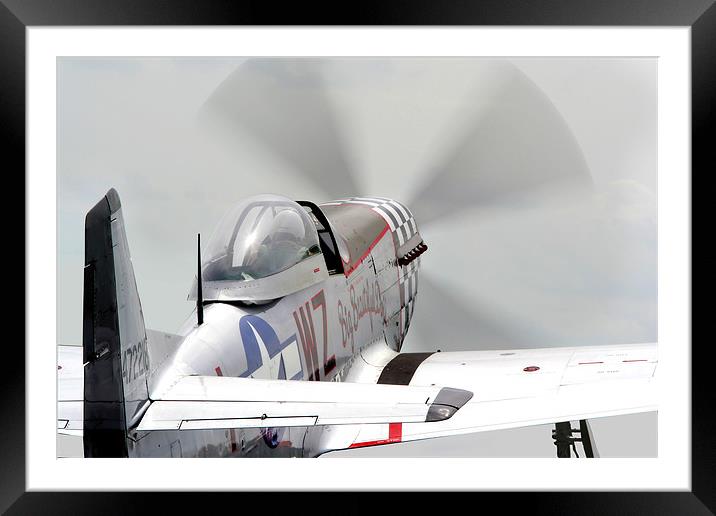 P51 Mustang Framed Mounted Print by Tony Bates