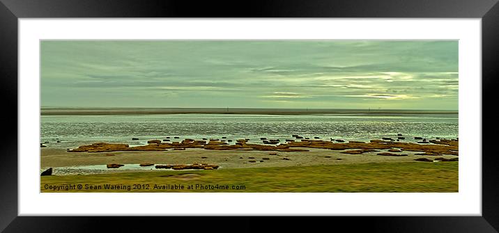 The Wyre Estuary. Framed Mounted Print by Sean Wareing