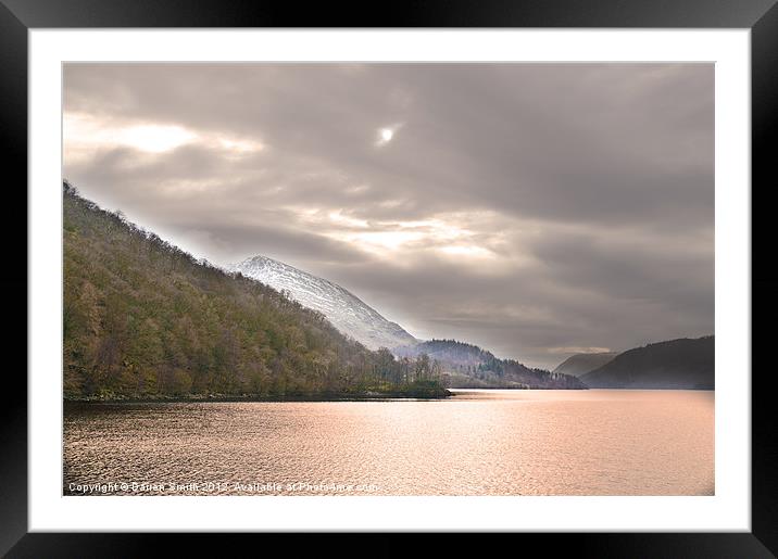 Sunset Thirlmere Framed Mounted Print by Darren Smith