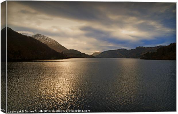 Winters Lake Thirlmere Canvas Print by Darren Smith