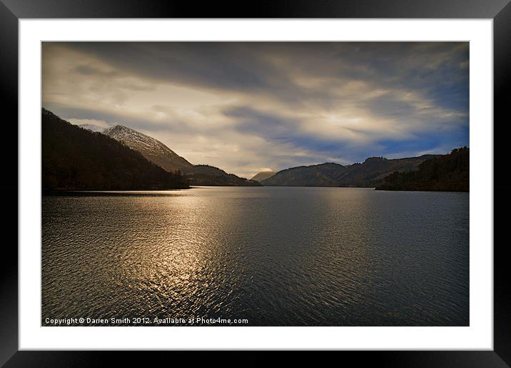 Winters Lake Thirlmere Framed Mounted Print by Darren Smith