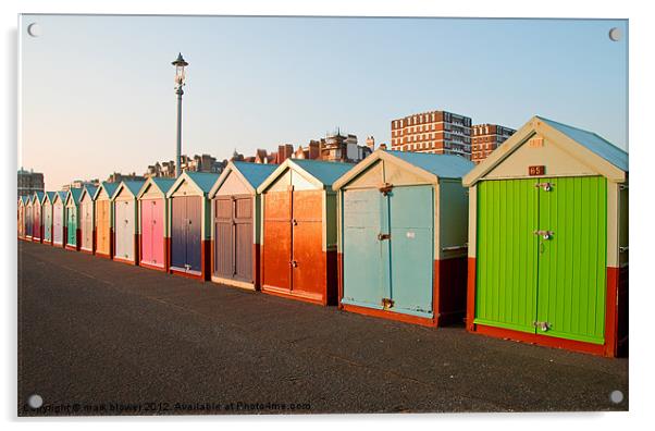 Brighton beach huts Acrylic by mark blower