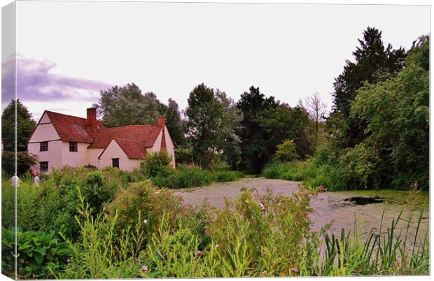 flatford mill in suffolk Canvas Print by linda cook