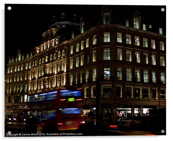 Regent Street, London Acrylic by James Ward