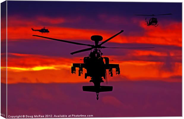 Apache sunset Canvas Print by Doug McRae