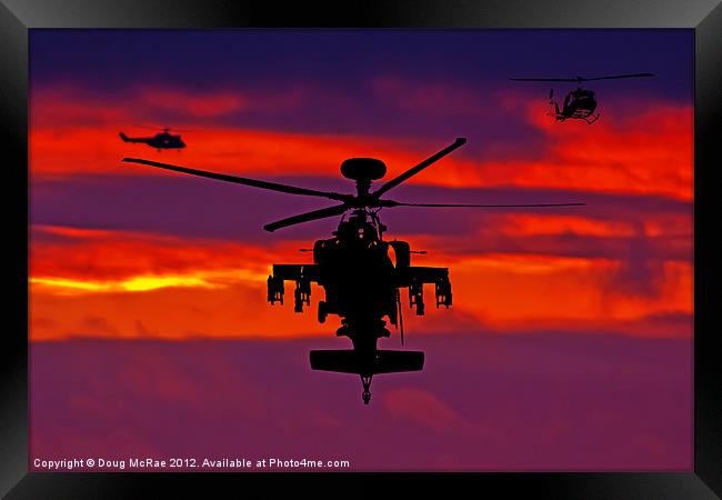 Apache sunset Framed Print by Doug McRae
