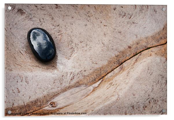 Beach Stones Acrylic by Keith Thorburn EFIAP/b