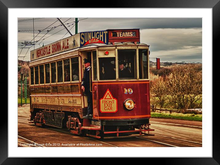 beamish tram Framed Mounted Print by Liam Ellis