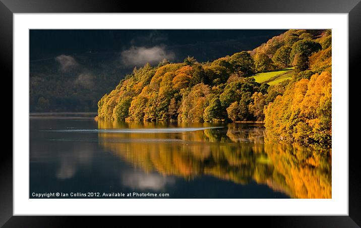 Elan Valley Autumn colours 2011 Framed Mounted Print by Ian Collins