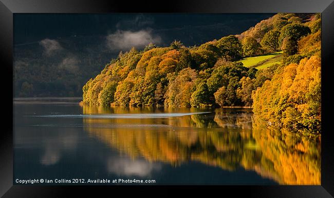 Elan Valley Autumn colours 2011 Framed Print by Ian Collins
